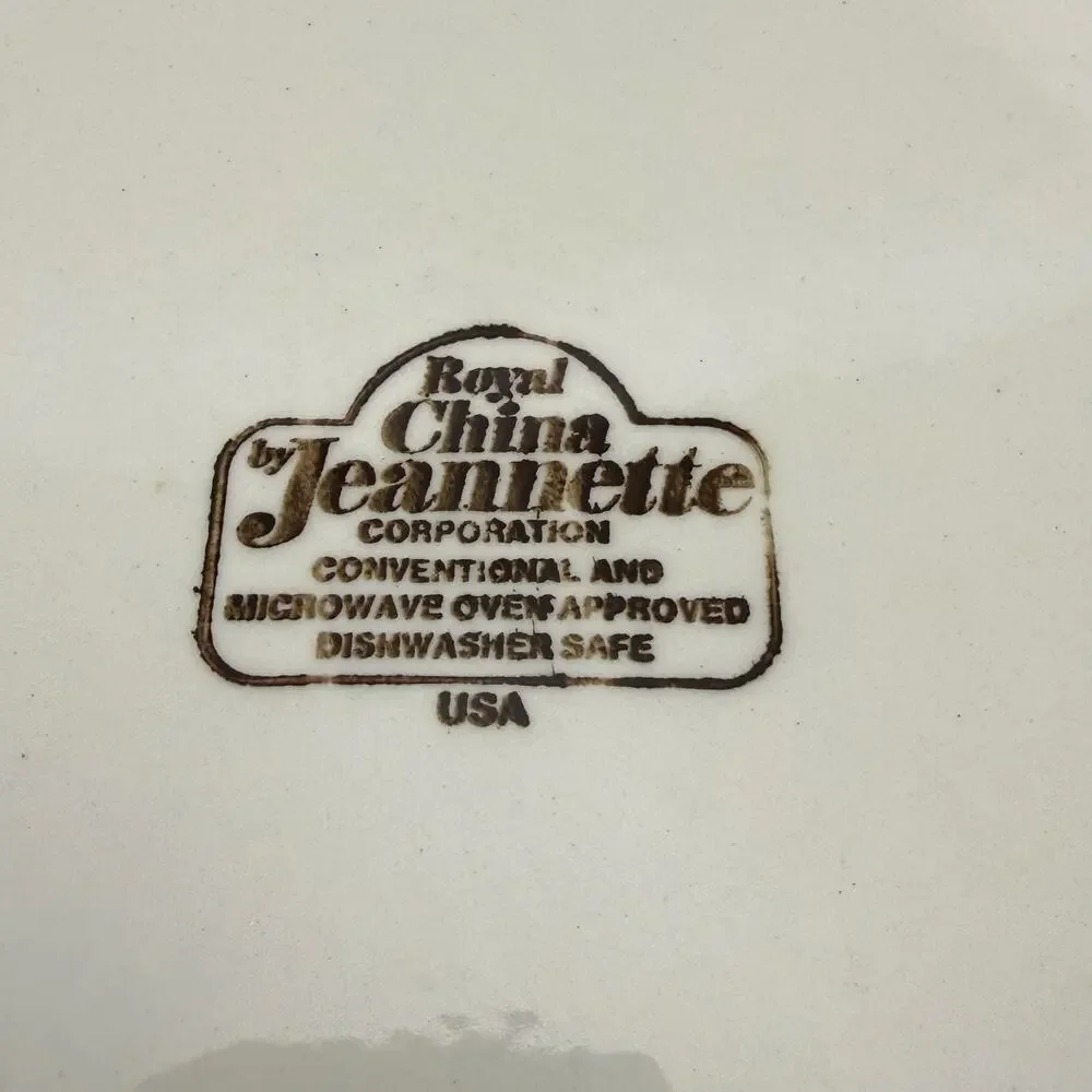 Vintage Lemon Meringue Pie Recipe Pan Royal China by Jeanette Ceramic Dish Plate
